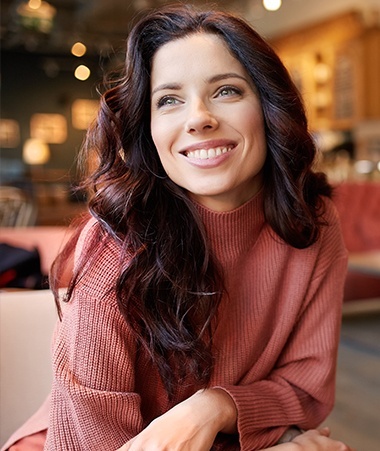 Woman with gorgeous smile