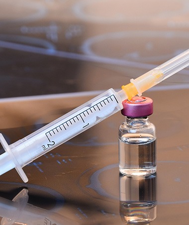 Close-up of BOTOX® injection in Springfield 