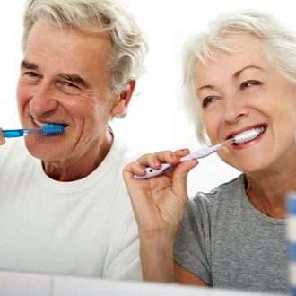 brushing teeth after getting dental implants in Springfield