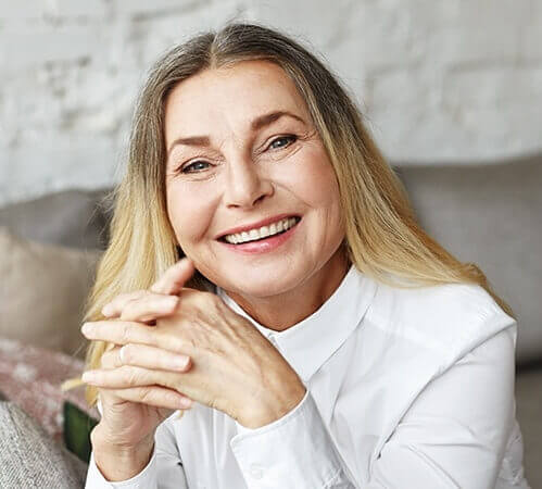 Older woman with healthy smile